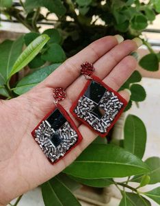 Navratri Mirror Earrings