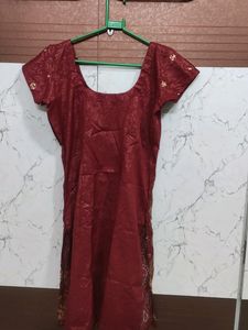 Maroon Embellished Kurta Set (NEW)