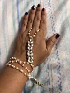Combo Of Hand Jewellery And mangtika