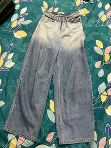 Stylish Wide Leg Ombre Jeans