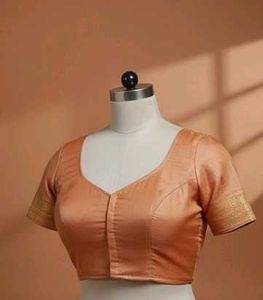 🍑Peach Readymade Saree Blouse