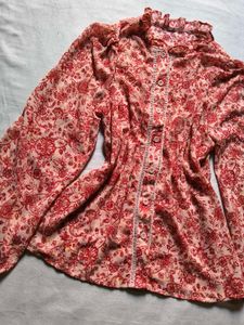 Vintage Floral Button-Up shirt