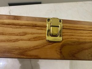 Woodenstorage box with glass lid