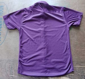 Men's Purple Short Sleeve Shirt