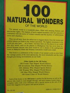 100 Natural Wonders of the World Book