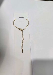 Gold Plated V Pendant Necklace