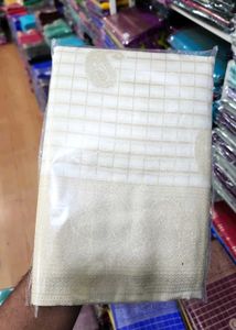 Elegant Cream &amp; Gold Saree
