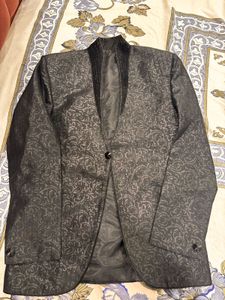 Elegant Black Brocade Jacket