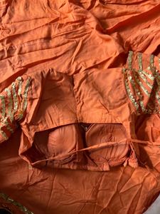 Navratri Vibrant Orange Lehenga Choli