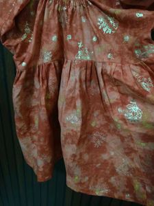Cute Red Print women Top