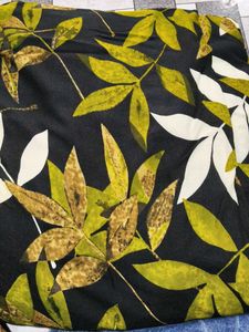 Leaf Print Dress Material  unstitched