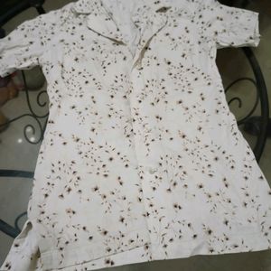 Women White Shirt Floral Print