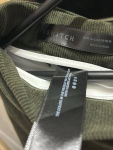 Snitch Korean Olive Pleated Corduroy Pants