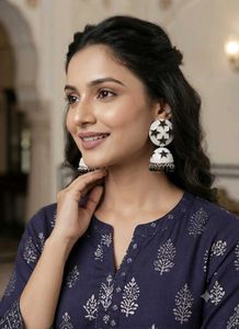 Starry night black jhumka