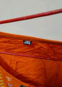 "FREEBIE" Boho Embroidered Orange Tunic Top