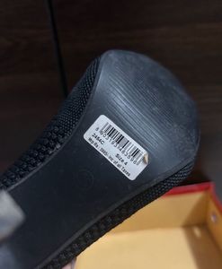 Black Peep-Toe Heeled Boots