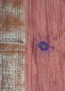 Embroidered Pink Saree