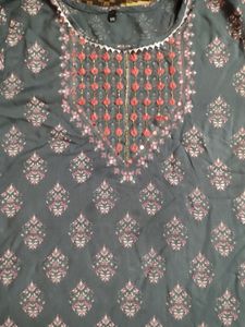 Singal Kurta Peach Colour And Kurti An Sarar Set