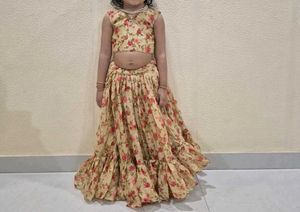 Floral Print Lehenga Choli Set