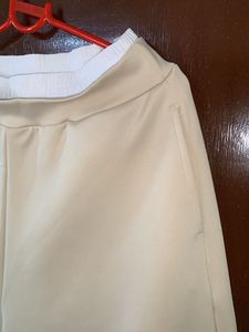 Cream Wide Leg Pants