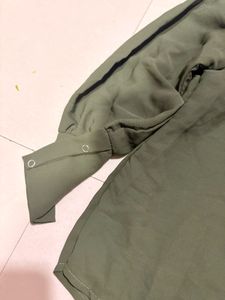 Olive Green Elegant Blouse