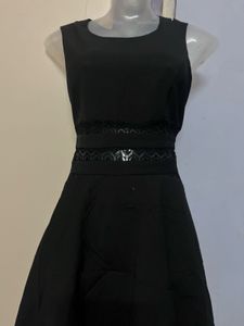 Chic Black Sleeveless Fit &amp; Flare Dress