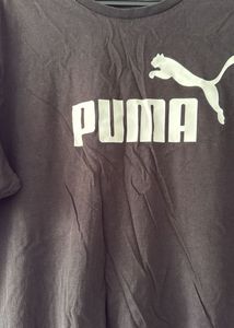 Puma Black T-Shirt, Bust-36/38