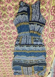 Boho Chic Print Mini Dress