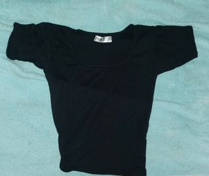 Zara Black Crop Top