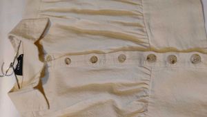 Chic Cream Button-Up Top