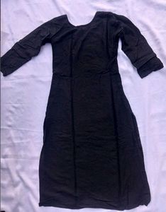 Elegant Black Sequined Kurta