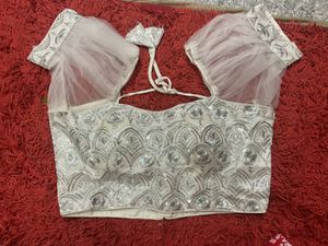Silver Embellished Blouse