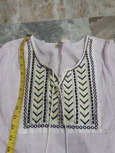 Boho Tiered Embroidered Kurta