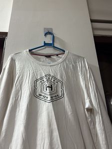 Men's White Long Sleeve Graphic T-Shirt