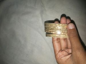 Golden Bangle Set 6piece, New,Never Used