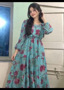 Layer Frock with  Heartshape Lipstick Free