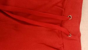 Red cotton daily wear shorts