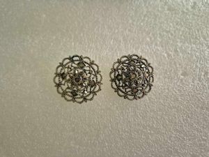 Vintage Filigree Earrings - Unused