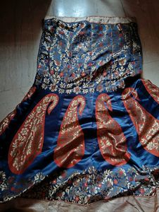 Elegant Blue and orange lehenga