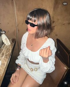 Chic White Broderie Anglaise Puff Sleeve Top