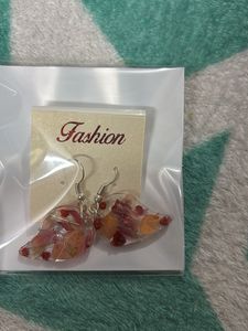 Handmade Floral Resin Earrings  necklace setJewelr