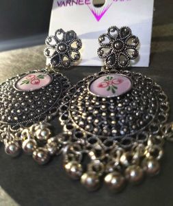 Beautiful Oxidized Silver Earrings