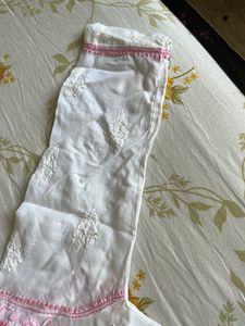 Embroidered Chikankari Kurti For Small Girl