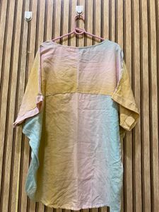 Oversized Tie-Dye Tunic Top length 31