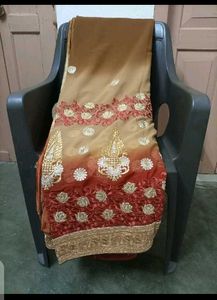Elegant brown colour party wear saree🟤😍