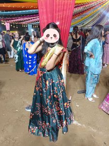 Trendy Floral Print Lehenga Set