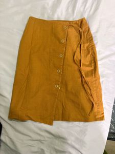 Stylish Button-Up Wrap Skirt