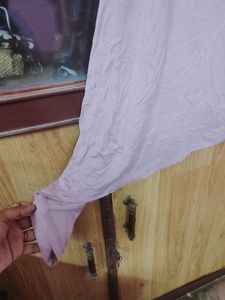 Light Pink Stylish Assymetrical Top