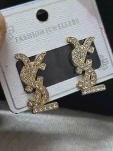 Sparkling YSL Inspired Stud Earrings