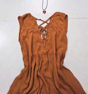 Boho Tiered Maxi Dress - Burnt Orange